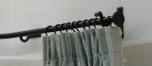 Wrought Iron Bay Window Pole with Discs