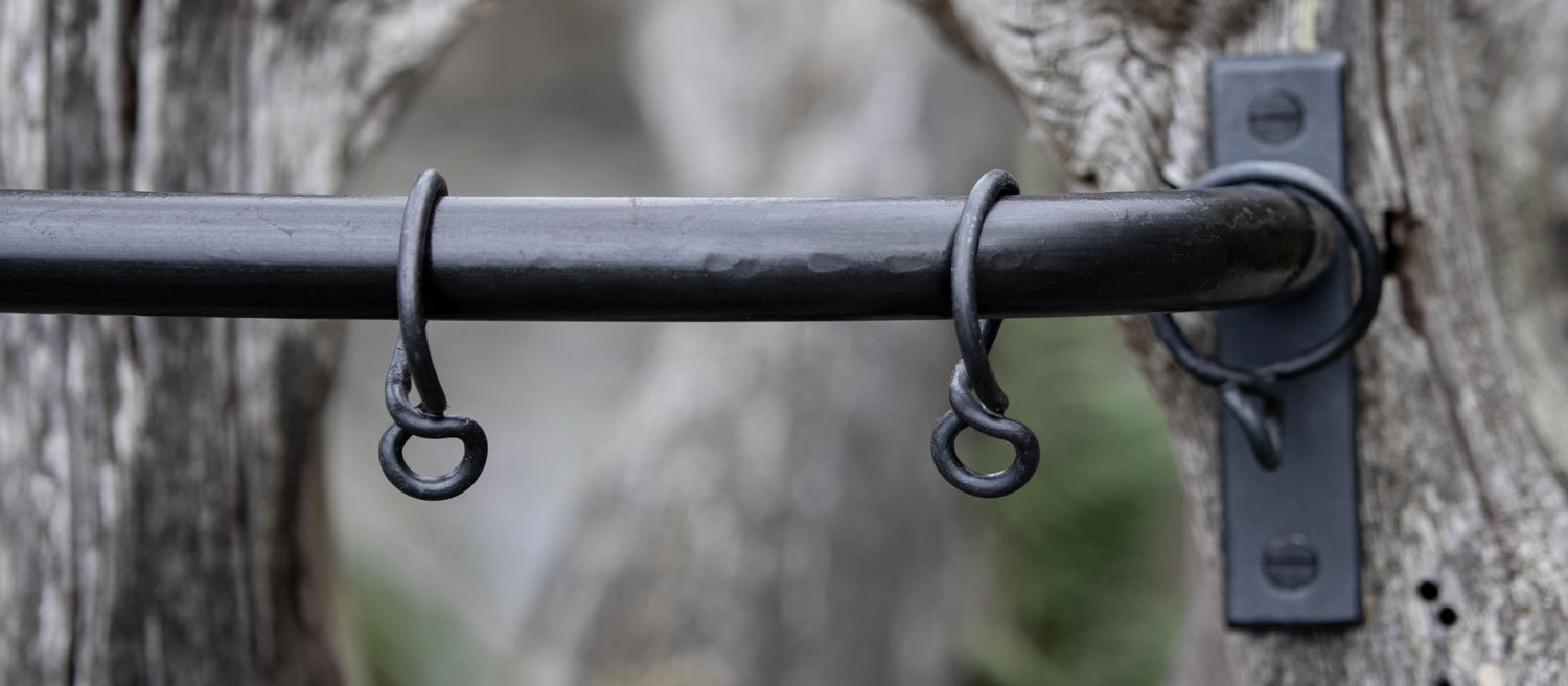 20mm wrought iron French curtain pole