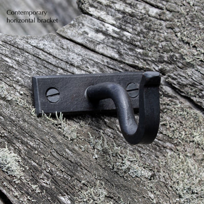 Wrought iron contemporary horizontal bracket